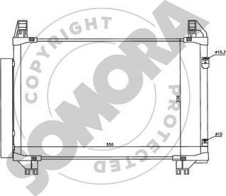 Somora 310360A - Конденсатор, кондиціонер avtolavka.club