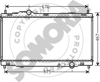 Somora 372240 - Радіатор, охолодження двигуна avtolavka.club