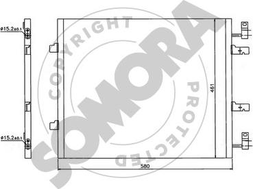 Somora 245160A - Конденсатор, кондиціонер avtolavka.club