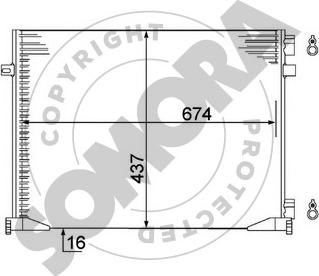 Somora 245160 - Конденсатор, кондиціонер avtolavka.club