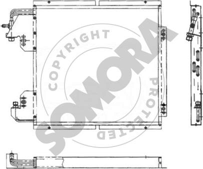 Somora 240760A - Конденсатор, кондиціонер avtolavka.club