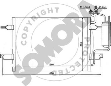 Somora 216060 - Конденсатор, кондиціонер avtolavka.club