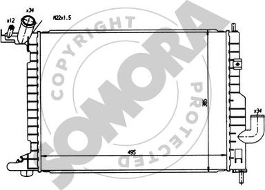 Somora 210441 - Радіатор, охолодження двигуна avtolavka.club
