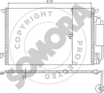 Somora 210660B - Конденсатор, кондиціонер avtolavka.club