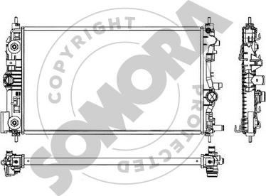 Somora 212040C - Радіатор, охолодження двигуна avtolavka.club