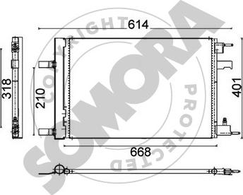 Somora 212060A - Конденсатор, кондиціонер avtolavka.club