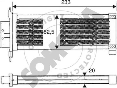 Somora 221550A - Теплообмінник, опалення салону avtolavka.club