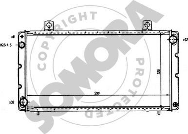 Somora 271041 - Радіатор, охолодження двигуна avtolavka.club