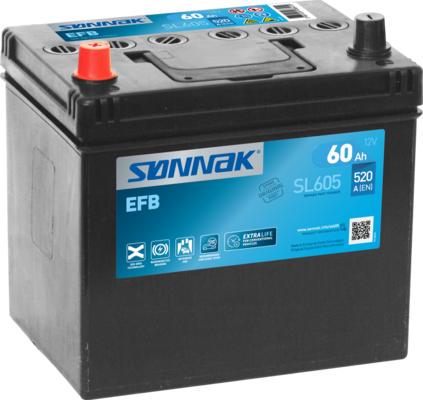 Sonnak SL605 - Стартерна акумуляторна батарея, АКБ avtolavka.club