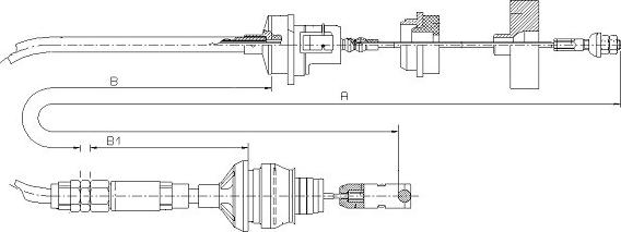 SONOVA CF00456 - Трос, управління зчепленням avtolavka.club