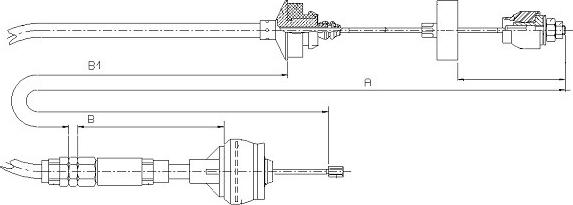 SONOVA CF00468 - Трос, управління зчепленням avtolavka.club