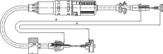 SONOVA CF00352 - Трос, управління зчепленням avtolavka.club