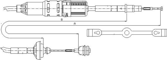 SONOVA CF00280 - Трос, управління зчепленням avtolavka.club