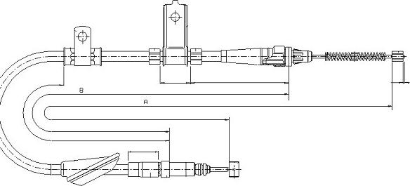 SONOVA CM08050 - Трос, гальмівна система avtolavka.club