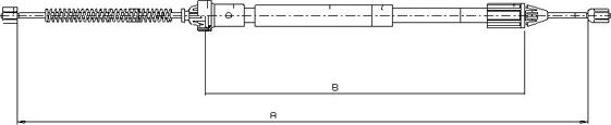 SONOVA CM14780 - Трос, гальмівна система avtolavka.club