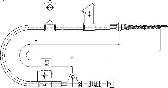 SONOVA CM10610 - Трос, гальмівна система avtolavka.club