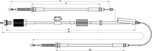 SONOVA CM21510 - Трос, гальмівна система avtolavka.club