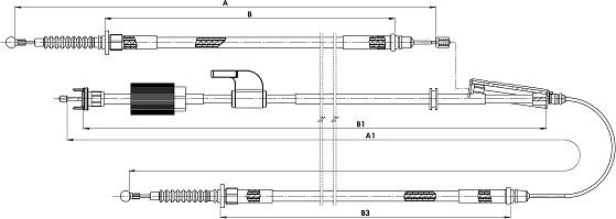 SONOVA CM21520 - Трос, гальмівна система avtolavka.club