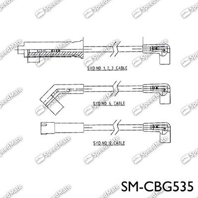 SpeedMate SM-CBG535 - Комплект проводів запалювання avtolavka.club