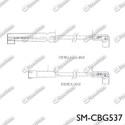 SpeedMate SM-CBG537 - Комплект проводів запалювання avtolavka.club