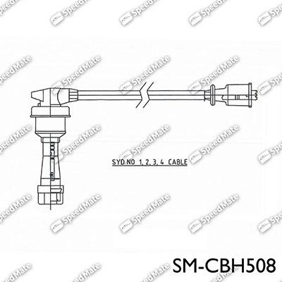 SpeedMate SM-CBH508 - Комплект проводів запалювання avtolavka.club