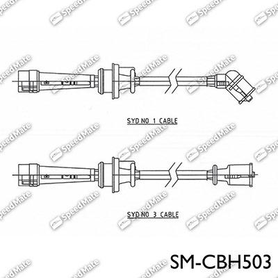 SpeedMate SM-CBH503 - Комплект проводів запалювання avtolavka.club