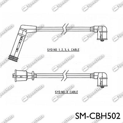 SpeedMate SM-CBH502 - Комплект проводів запалювання avtolavka.club