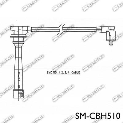 SpeedMate SM-CBH510 - Комплект проводів запалювання avtolavka.club