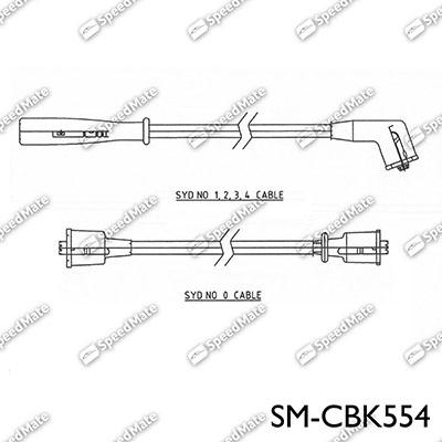 SpeedMate SM-CBK554 - Комплект проводів запалювання avtolavka.club