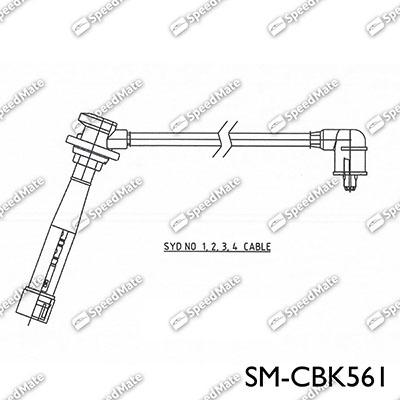 SpeedMate SM-CBK561 - Комплект проводів запалювання avtolavka.club