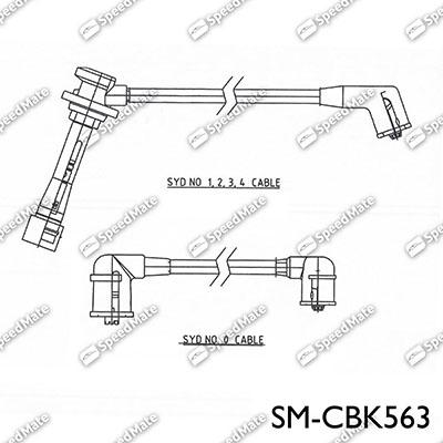 SpeedMate SM-CBK563 - Комплект проводів запалювання avtolavka.club