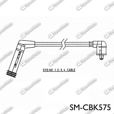 SpeedMate SM-CBK575 - Комплект проводів запалювання avtolavka.club