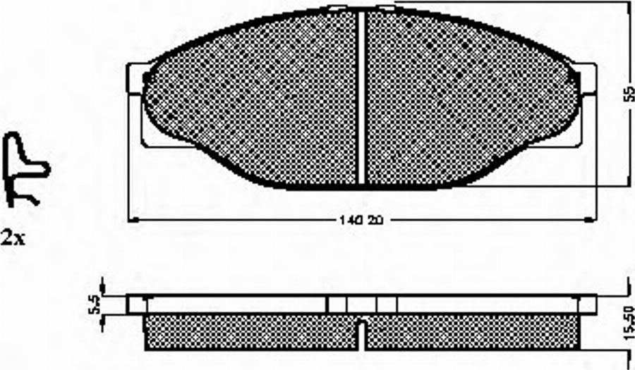 Spidan 31861 - Гальмівні колодки, дискові гальма avtolavka.club