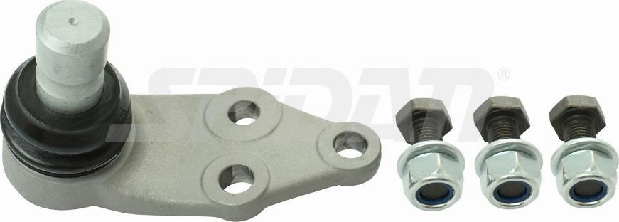 SPIDAN CHASSIS PARTS 62196 - Шарова опора, несучий / направляючий шарнір avtolavka.club