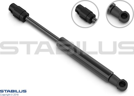 STABILUS 660122 - Газова пружина, розсувний підлогу (багажний / вантажний відсік) avtolavka.club
