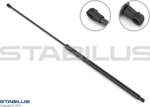 STABILUS 019856 - Газова пружина, кришка багажник avtolavka.club