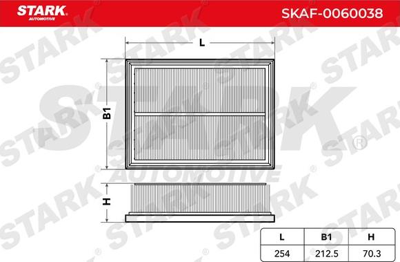 Stark SKAF-0060038 - Повітряний фільтр avtolavka.club