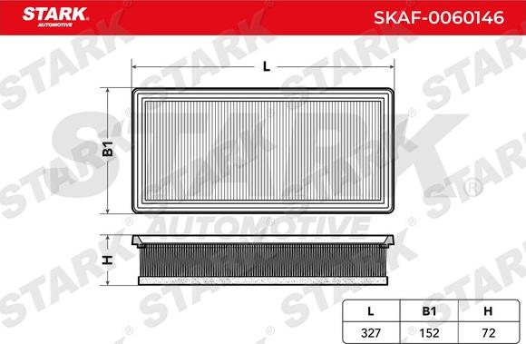 Stark SKAF-0060146 - Повітряний фільтр avtolavka.club