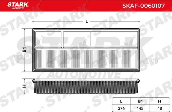 Stark SKAF-0060107 - Повітряний фільтр avtolavka.club