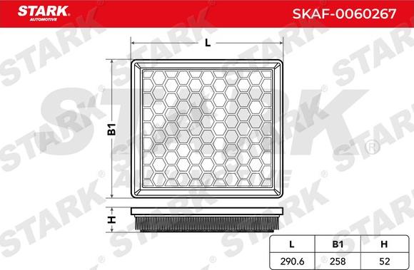 Stark SKAF-0060267 - Повітряний фільтр avtolavka.club