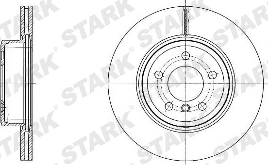 Stark SKBD-0022857 - Гальмівний диск avtolavka.club