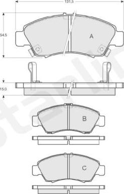 Starline BD S151 - Гальмівні колодки, дискові гальма avtolavka.club