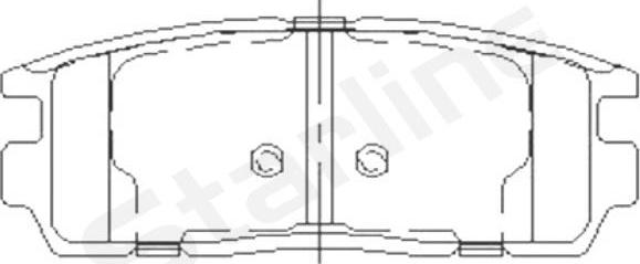 Starline BD S851P - Гальмівні колодки, дискові гальма avtolavka.club