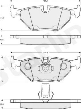 Starline BD S819P - Гальмівні колодки, дискові гальма avtolavka.club