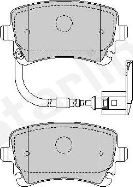 Starline BD S826P - Гальмівні колодки, дискові гальма avtolavka.club