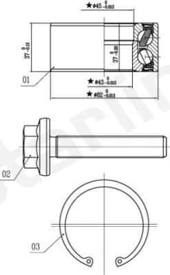 Starline LO 01356 - Комплект підшипника маточини колеса avtolavka.club