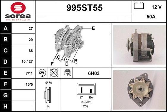 STARTCAR 995ST55 - Генератор avtolavka.club