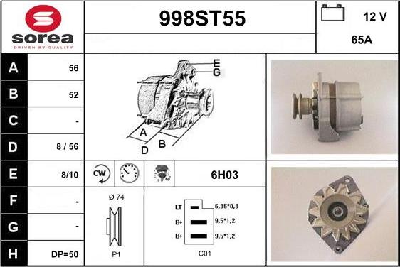 STARTCAR 998ST55 - Генератор avtolavka.club