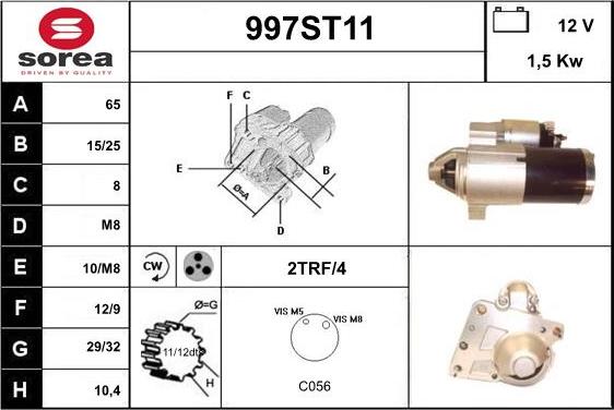 STARTCAR 997ST11 - Стартер avtolavka.club