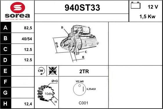 STARTCAR 940ST33 - Стартер avtolavka.club